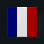 Volledig Franse vlag Vierkante Button 5,1 Cm<br><div class="desc">Afbeelding heeft de vlag van Frankrijk of de Franse vlag, die het object volledig bedekt. Een geweldige manier voor reizigers om zich een mooie Franse vakantie, reis of vakantie naar Frankrijk te herinneren. Geweldig dat de Fransen, de Fransen-Amerikanen en de Fransen-Canadezen hun erfgoed, hun cultuur en hun voorouders respecteren. Voeg...</div>