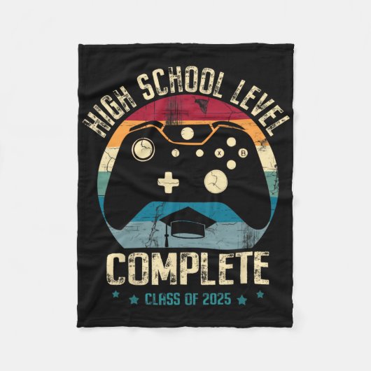 Volledig Gamer Cl Van 2025 Afgestudeerd Op Middelb Fleece Deken (Voorkant)