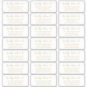 Volledig  gastenlijst Mailinglabels Sticker (Voorkant)