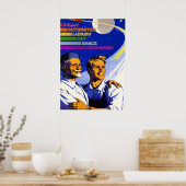 Volledig geautomatiseerd Luxe Gay Space Communisme Poster (Keuken)