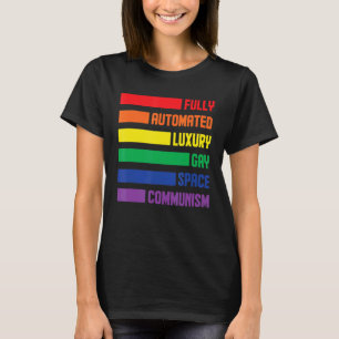 Volledig geautomatiseerd Luxemburgs ruimtecommunis T-shirt