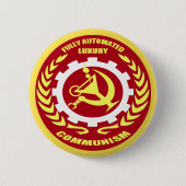 Volledig geautomatiseerde Luxury Communism Badge 2 Ronde Button 5,7 Cm (Voorkant)