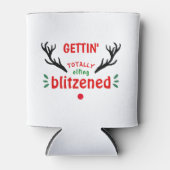 Volledig geblazen Grappige rendieren kerst vrolijk Blikjeskoeler (Voorkant)