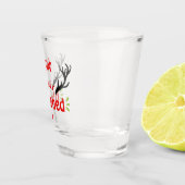 Volledig geblitzened Funny Reindeer Kerstmis Cheer Shot Glas (Rechts)