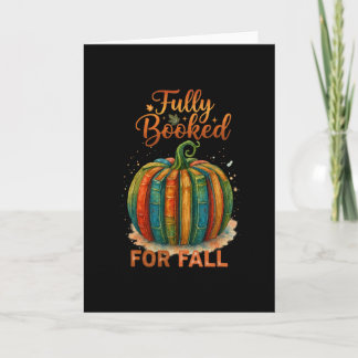 Volledig geboekt voor herfstboeken Pompoen Herfst  Kaart
