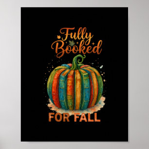 Volledig geboekt voor herfstboeken Pompoen Herfst Poster