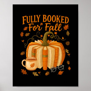 Volledig geboekt voor herfstboeken Pompoen Herfst Poster