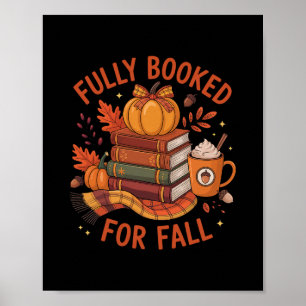 Volledig geboekt voor herfstboeken Pompoen Herfst  Poster