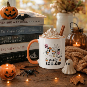 Volledig Geboekte Boekachtige Halloween Geesten Mok