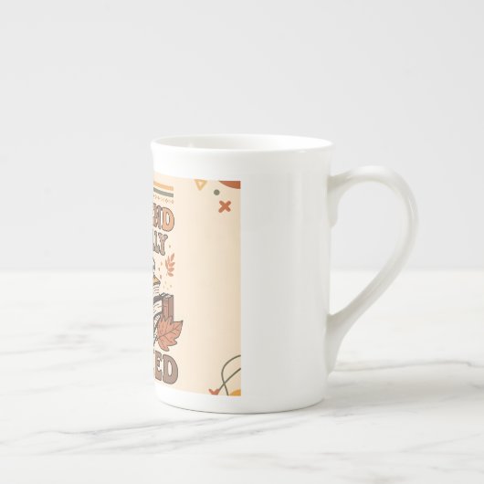 Volledig geboekte weekend design porselein kop (Rechts)