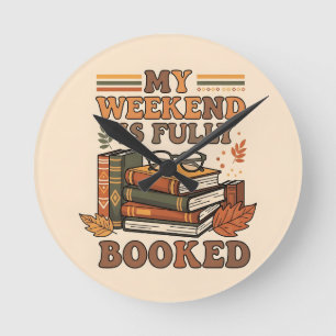 Volledig geboekte weekend design ronde klok