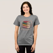 Volledig gechapterde Weekend Reader Graphic Tri-Blend Shirt (Voorkant volledig)