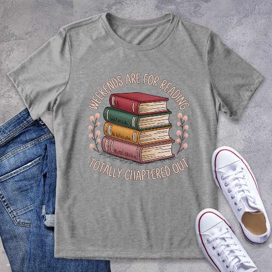 Volledig gechapterde Weekend Reader Graphic Tri-Blend Shirt