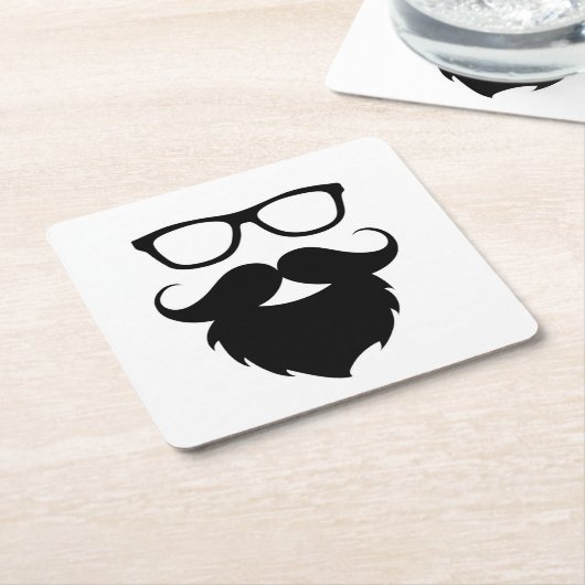 Volledig gegroeid Man Kartonnen Onderzetters (Schuin)