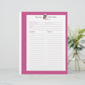 Volledig geïllustreerde Recipe Pagina voor de Gebr (Staand voorkant)