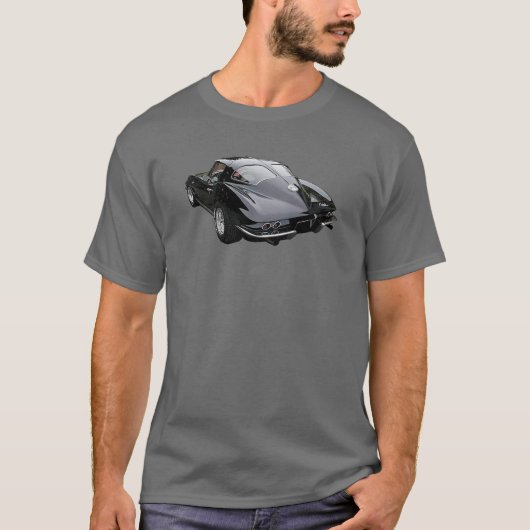 Volledig gekleurd '63 gesplitst venster Corvette T-shirt (Voorkant)
