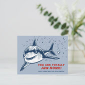 Volledig gekleurde Shark Kinder Valentijnsdag Card Feestdagenkaart (Staand voorkant)