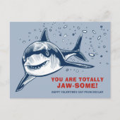 Volledig gekleurde Shark Kinder Valentijnsdag Card Feestdagenkaart (Voorkant)