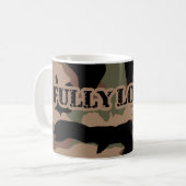 "Volledig geladen" Koffiemok (Voorkant links)