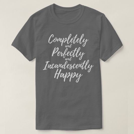 Volledig gelijkmatig Happy Book Lov T-shirt (Design voorkant)