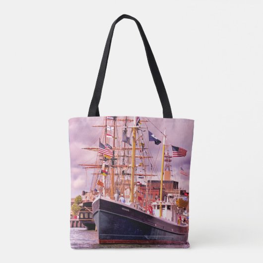 Volledig gemarkeerd tote bag (Achterkant)