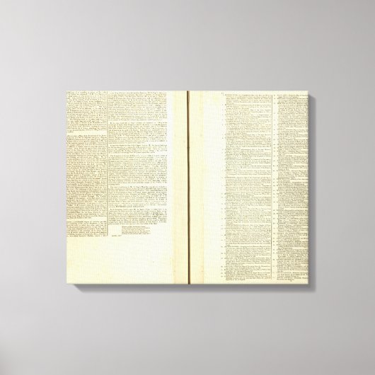 Volledig genealogisch, historisch, chronologisch canvas afdruk (Voorkant)