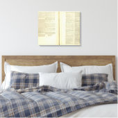 Volledig genealogisch, historisch, chronologisch canvas afdruk (Insitu (Slaapkamer))