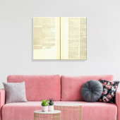 Volledig genealogisch, historisch, chronologisch canvas afdruk (Insitu (Woonkamer))