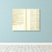 Volledig genealogisch, historisch, chronologisch canvas afdruk (Insitu (Houten vloer))