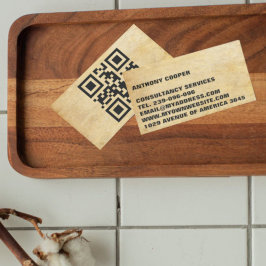 Volledig gepersonaliseerd kies achtergrond x11 QR  Visitekaartje