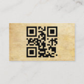 Volledig gepersonaliseerd kies achtergrond x11 QR Visitekaartje (Achterkant)