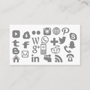 Volledig gepersonaliseerd kies uw sociale mediapic visitekaartje