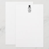 Volledig Gepersonaliseerde KEEP CALM en JOUW TEKST Briefpapier (Voorkant / Achterkant)