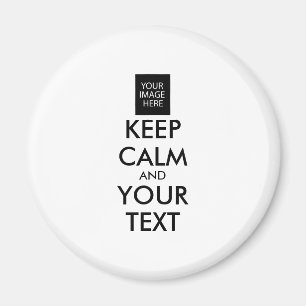 Volledig Gepersonaliseerde KEEP CALM en JOUW TEKST Magneet