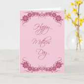 Volledig gepersonaliseerde mooie Moederdag-kaart Kaart (Gele Bloem)