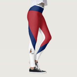 Volledig gepersonaliseerde voetbalfan leggings