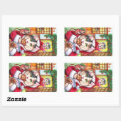 Volledig gestampt rechthoekige sticker (Vel)