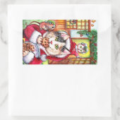 Volledig gestampt rechthoekige sticker (Tas)