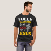 Volledig gevaccineerd door het bloed van Jezus Chr T-shirt (Voorkant volledig)