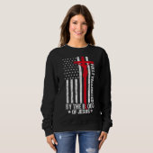 volledig gevaccineerd door het bloed van Jezus Chr Trui (Voorkant volledig)