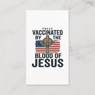 Volledig gevaccineerd door het bloed van Jezus Pat Visitekaartje
