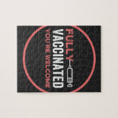 volledig gevaccineerd, gevaccineerd, vaccin, IT-en Legpuzzel (Horizontaal)