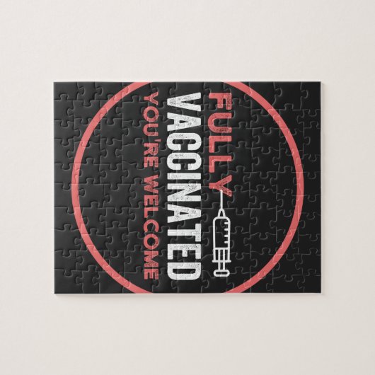 volledig gevaccineerd, gevaccineerd, vaccin, IT-en Legpuzzel (Horizontaal)