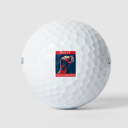 Volledig gevaccineerd golfballen (Voorkant)