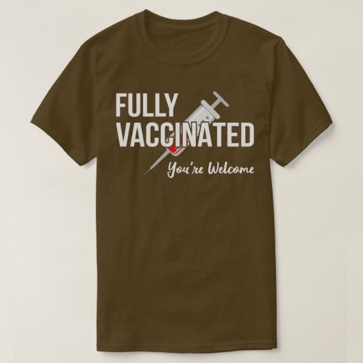 Volledig gevaccineerd graag gedaan IV T-shirt (Design voorkant)