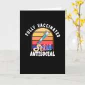 Volledig gevaccineerd nog antisociaal kaart (Gele Bloem)