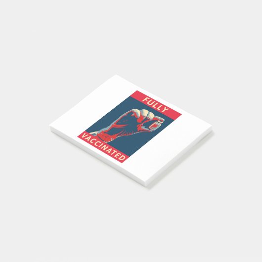 Volledig gevaccineerd post-it® notes (Schuin)