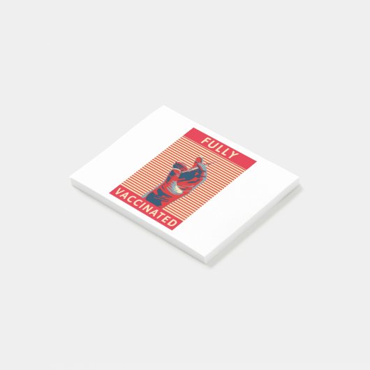 Volledig gevaccineerd post-it® notes (Schuin)