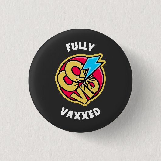 Volledig gevaccineerd ronde button 3,2 cm (Voorkant)