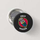 Volledig gevaccineerd ronde button 3,2 cm (Voorkant /achterkant)